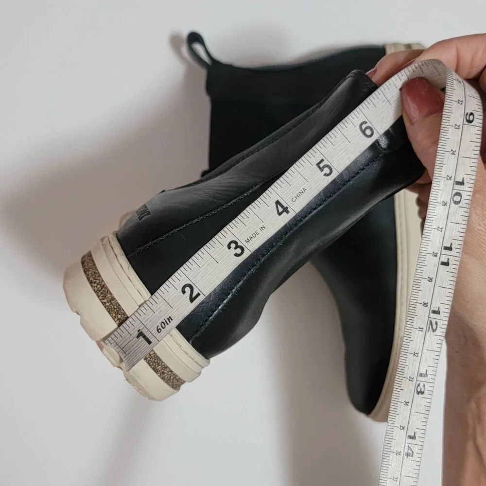 Birkenstock Black and Cream Ankle Boots - Picture 9 of 9